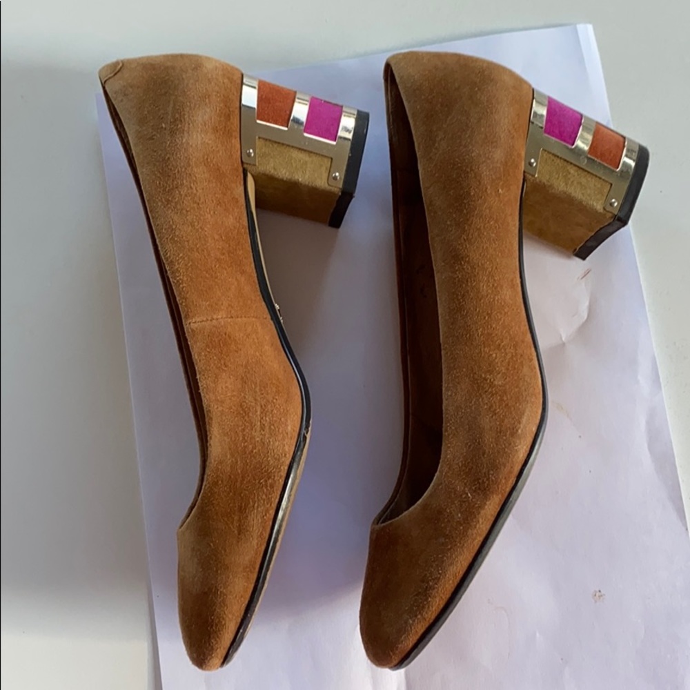 Nina Suede block heels - Picture 4 of 9